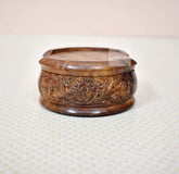 wooden Decorative Hand Carved Coaster with Holder Tabletop Coasters - Decorlay